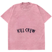 OVERSIZED LUX ACID WASH T-SHIRT - ROSÉ  / BLACK