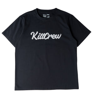 "SCRIPT" T-SHIRT - BLACK / WHITE