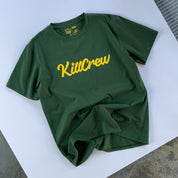 "SCRIPT" T-SHIRT - GREEN / GOLD