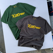 "SCRIPT" T-SHIRT - GREEN / GOLD