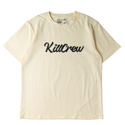 "SCRIPT" T-SHIRT - CREAM / BLACK