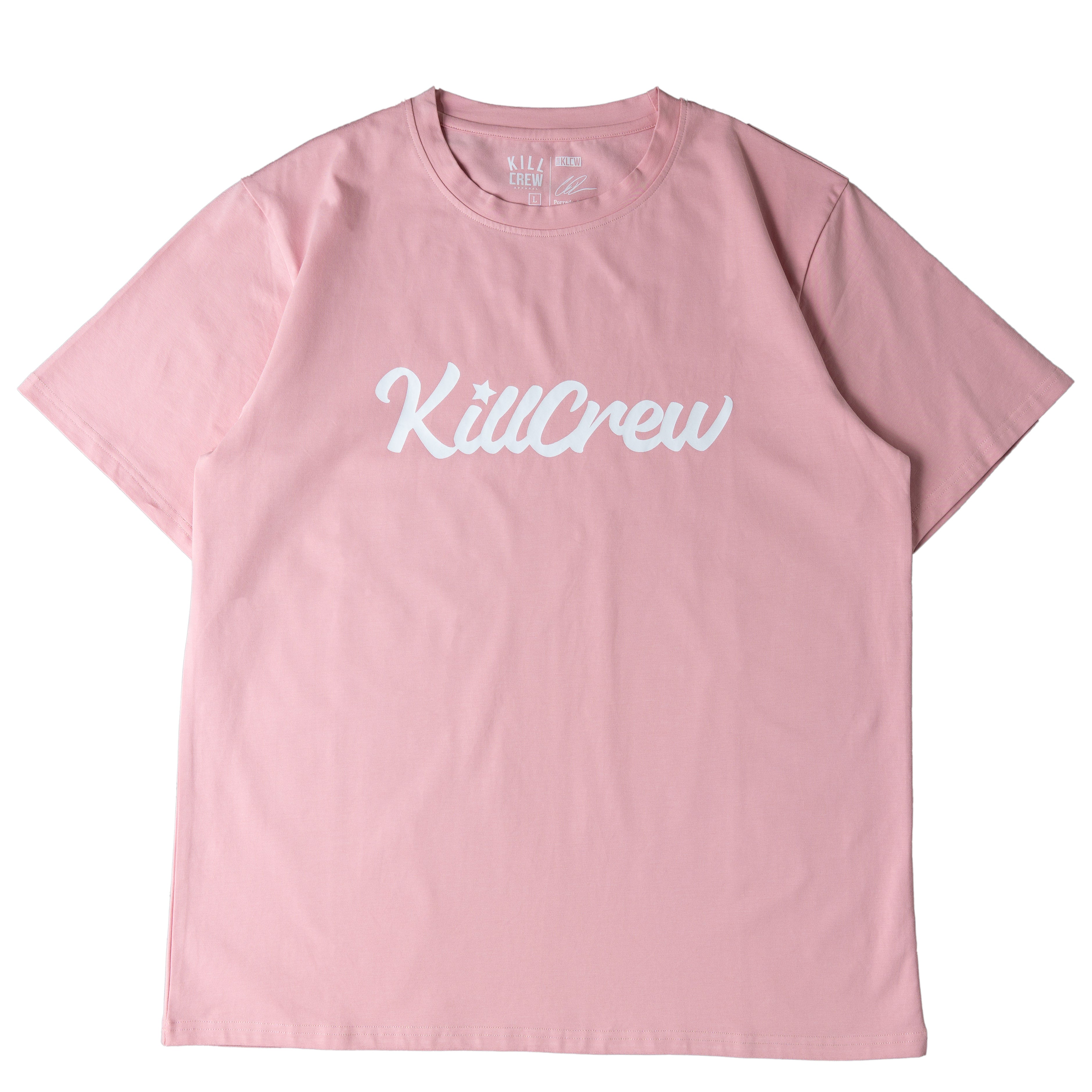 "SCRIPT" T-SHIRT - ROSÉ / WHITE