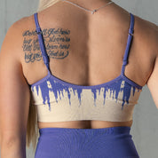 SHATTER SPORTS BRA - LILAC / CREAM