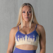 SHATTER SPORTS BRA - LILAC / CREAM