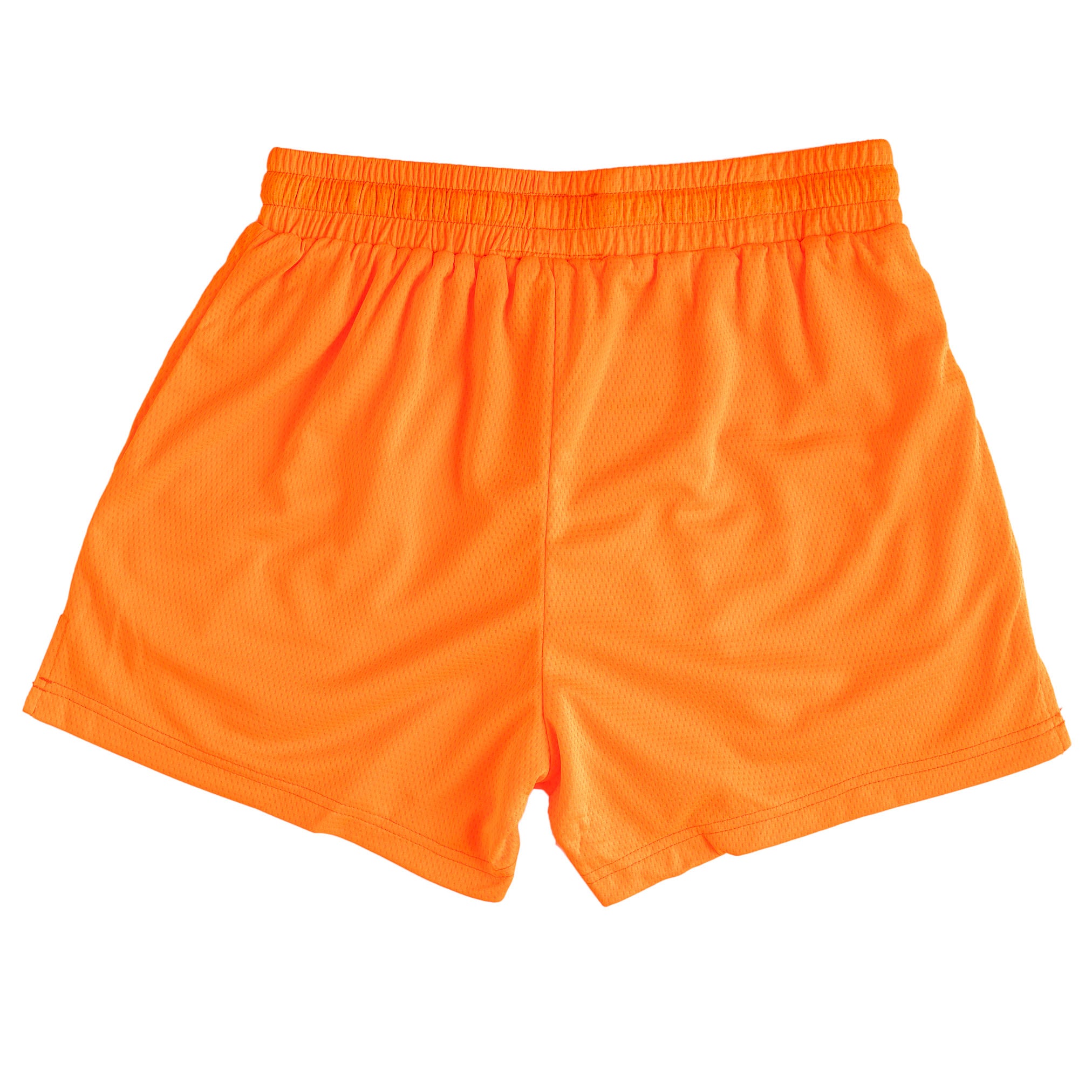 MUAY THAI SHORTS (MID THIGH CUT) - ORANGE