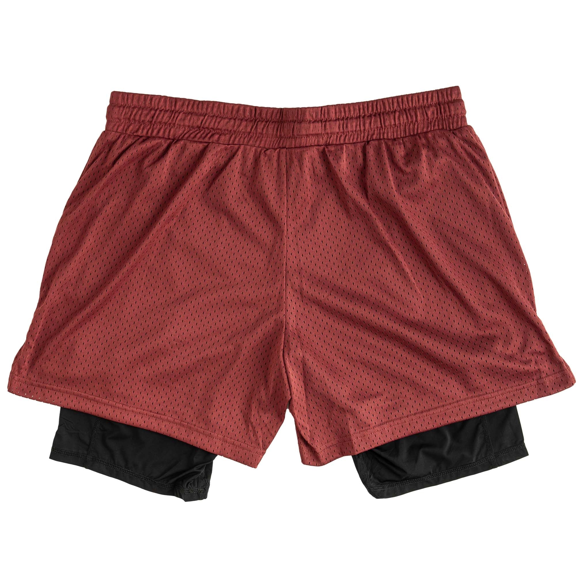 TRAINING SHORT WITH LINER MAROON – Kill Crew