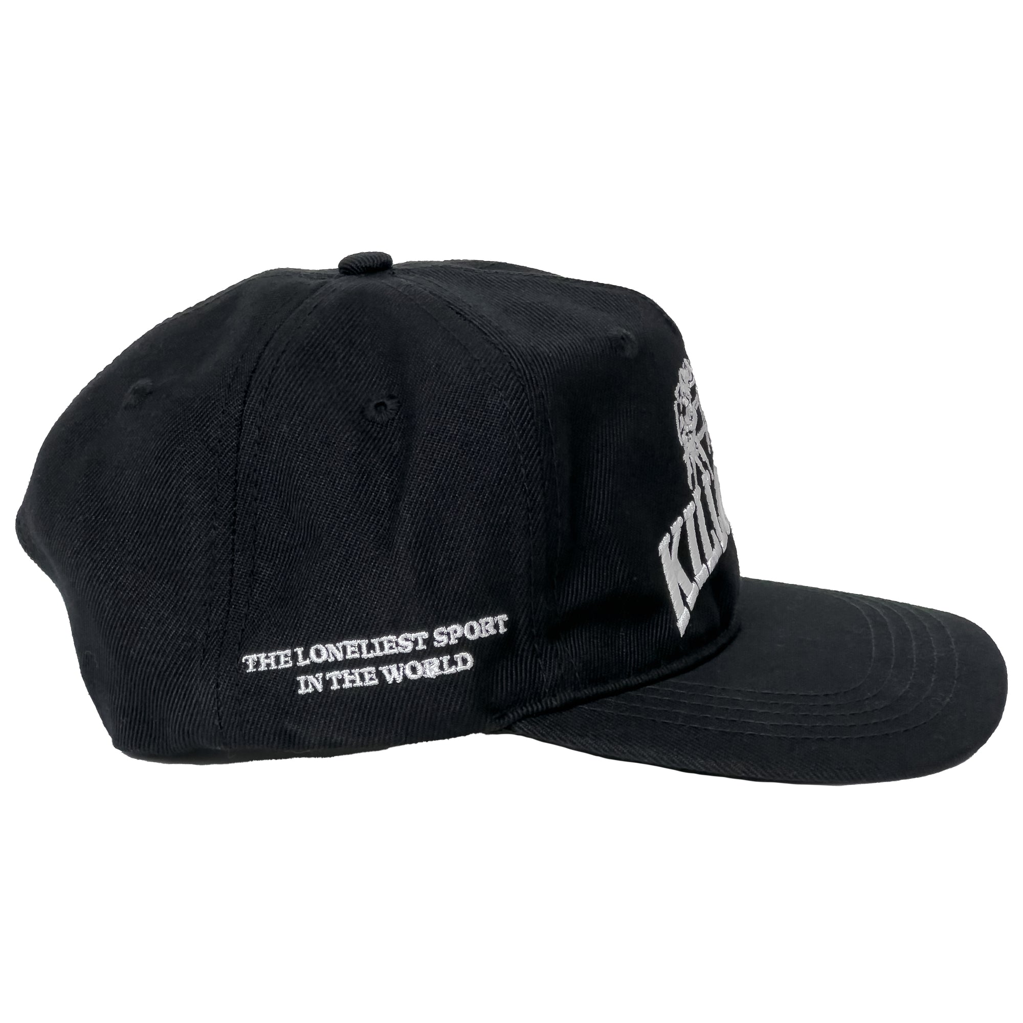 LONELIEST SPORT 5 PANEL SNAPBACK - BLACK / WHITE