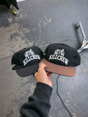 LONELIEST SPORT 5 PANEL SNAPBACK - BLACK / BROWN