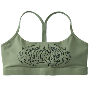 CLASSIC SPORTS BRA TRIBAL - GREEN / BLACK