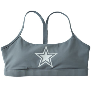 CLASSIC SPORTS BRA STAR BOY - GREY / WHITE