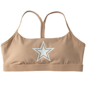 CLASSIC SPORTS BRA STAR BOY - SAND / WHITE