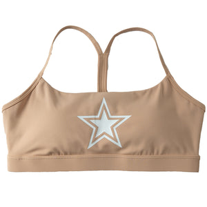 CLASSIC SPORTS BRA STAR BOY - SAND / WHITE