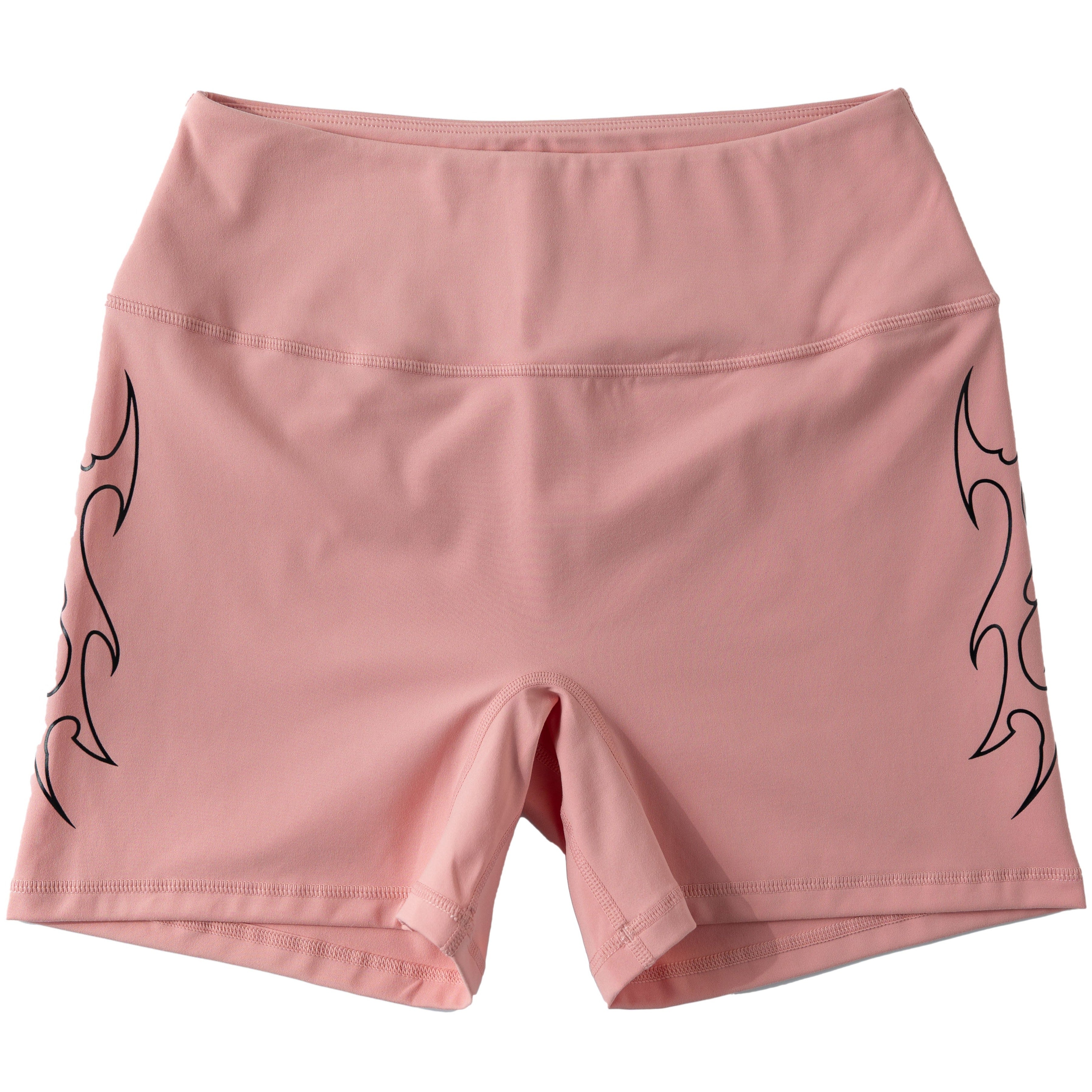 TRIBAL BIKER SHORTS - PEACH / BLACK – Kill Crew