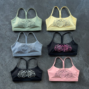 CLASSIC SPORTS BRA TRIBAL - YELLOW / BLACK