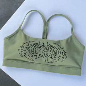 CLASSIC SPORTS BRA TRIBAL - GREEN / BLACK