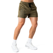MUAY THAI SHORTS (MID THIGH CUT) v1 - OLIVE