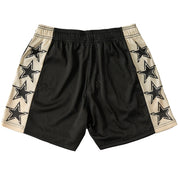 VENTED MESH SHORTS ALL STAR - BLACK / CREAM