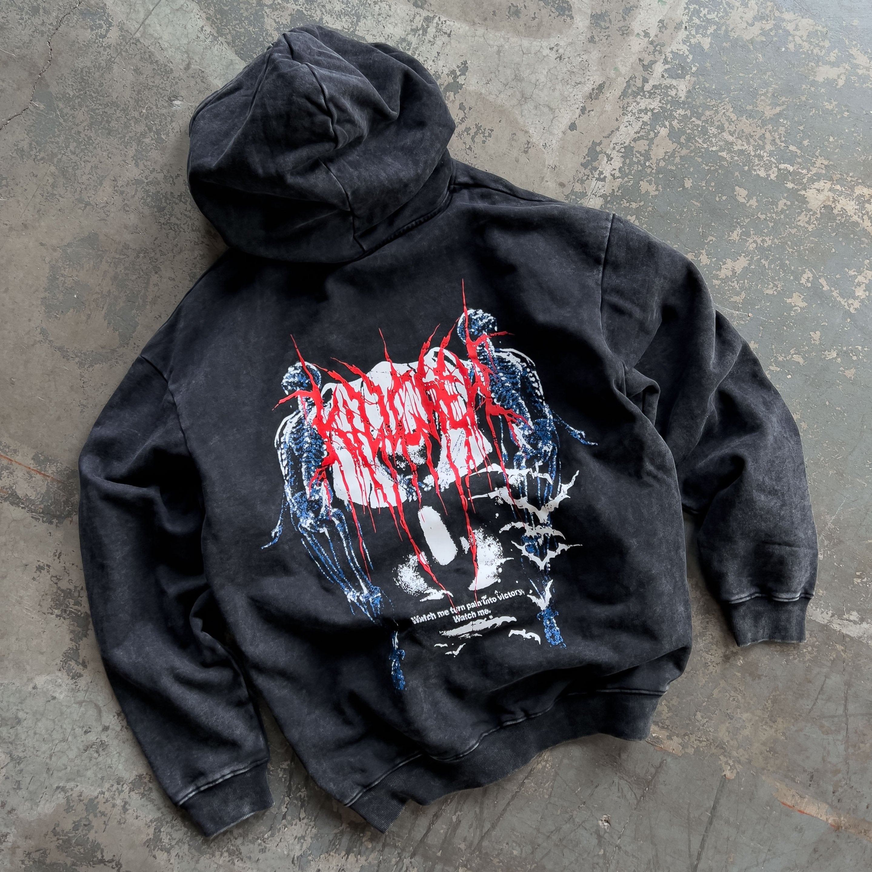 OVERSIZED LUX WATCH ME HOODIE - BLACK – Kill Crew