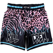 BSEM FIGHT SHORTS (RELAXED CUT) - BLUE / PINK