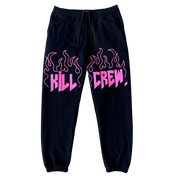HEAVYWEIGHT LUX SWEATPANTS FLAME - BLACK / PINK