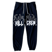 HEAVYWEIGHT LUX SWEATPANTS FLAME - BLACK / WHITE