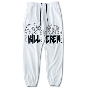 HEAVYWEIGHT LUX SWEATPANTS FLAME - WHITE