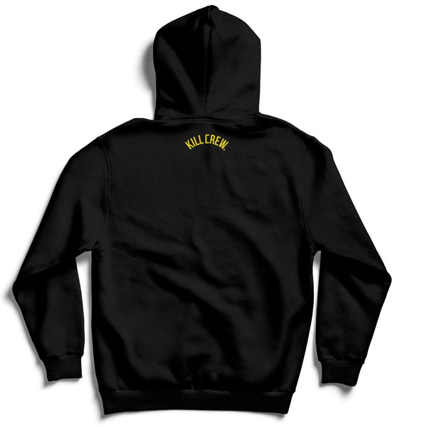 LONE WOLF HOODIE - BLACK - Kill Crew