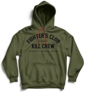 FIGHTER'S CLUB HOODIE - OLIVE