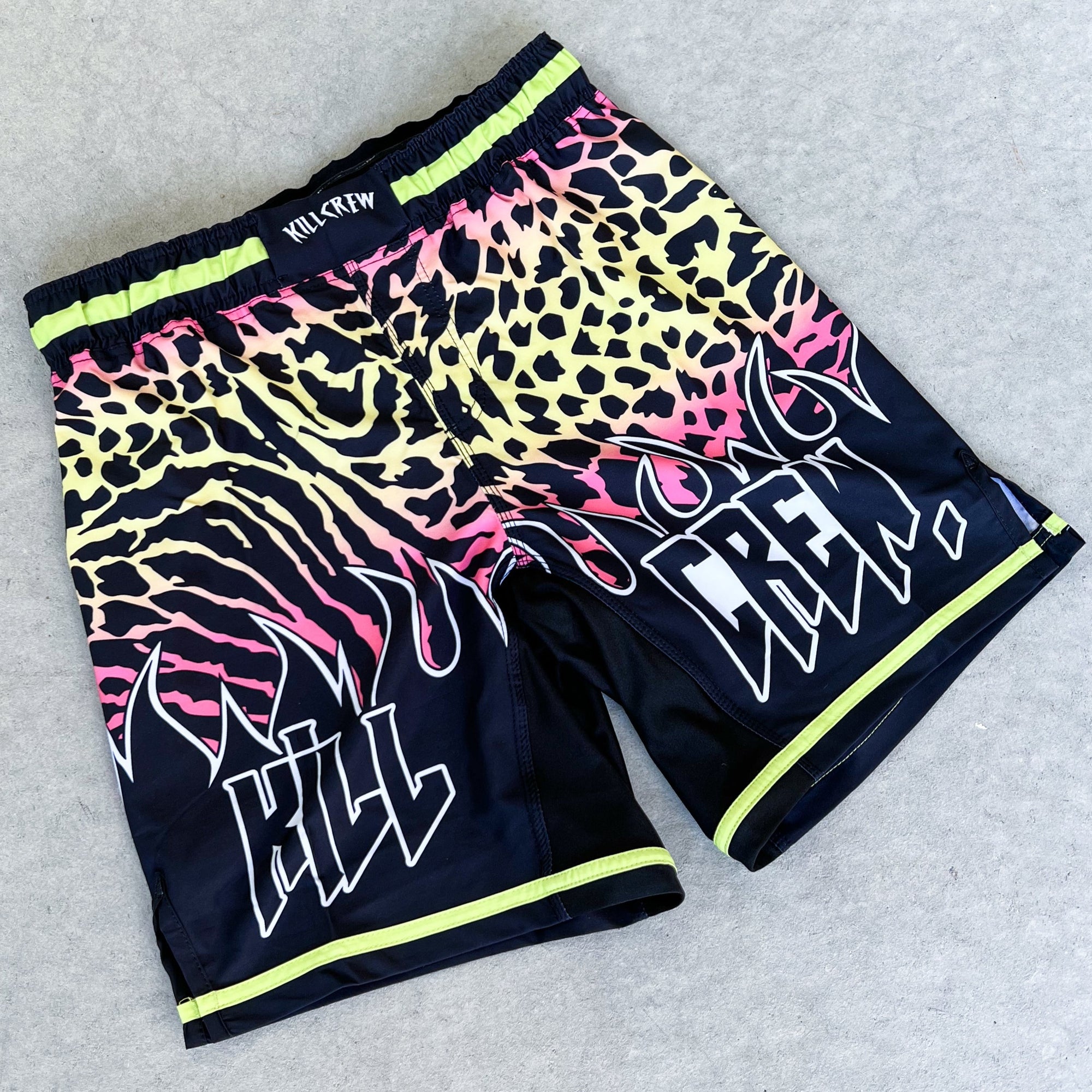 BSEM FIGHT SHORTS (RELAXED CUT) - YELLOW / PINK