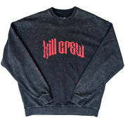 HEAVYWEIGHT LUX "LONE WOLF" CREW NECK - BLACK / RED