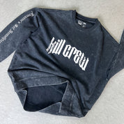 HEAVYWEIGHT LUX "LONE WOLF" CREW NECK - BLACK / WHITE