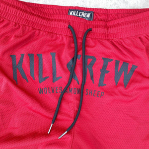 WOLVES SHORTS - RED