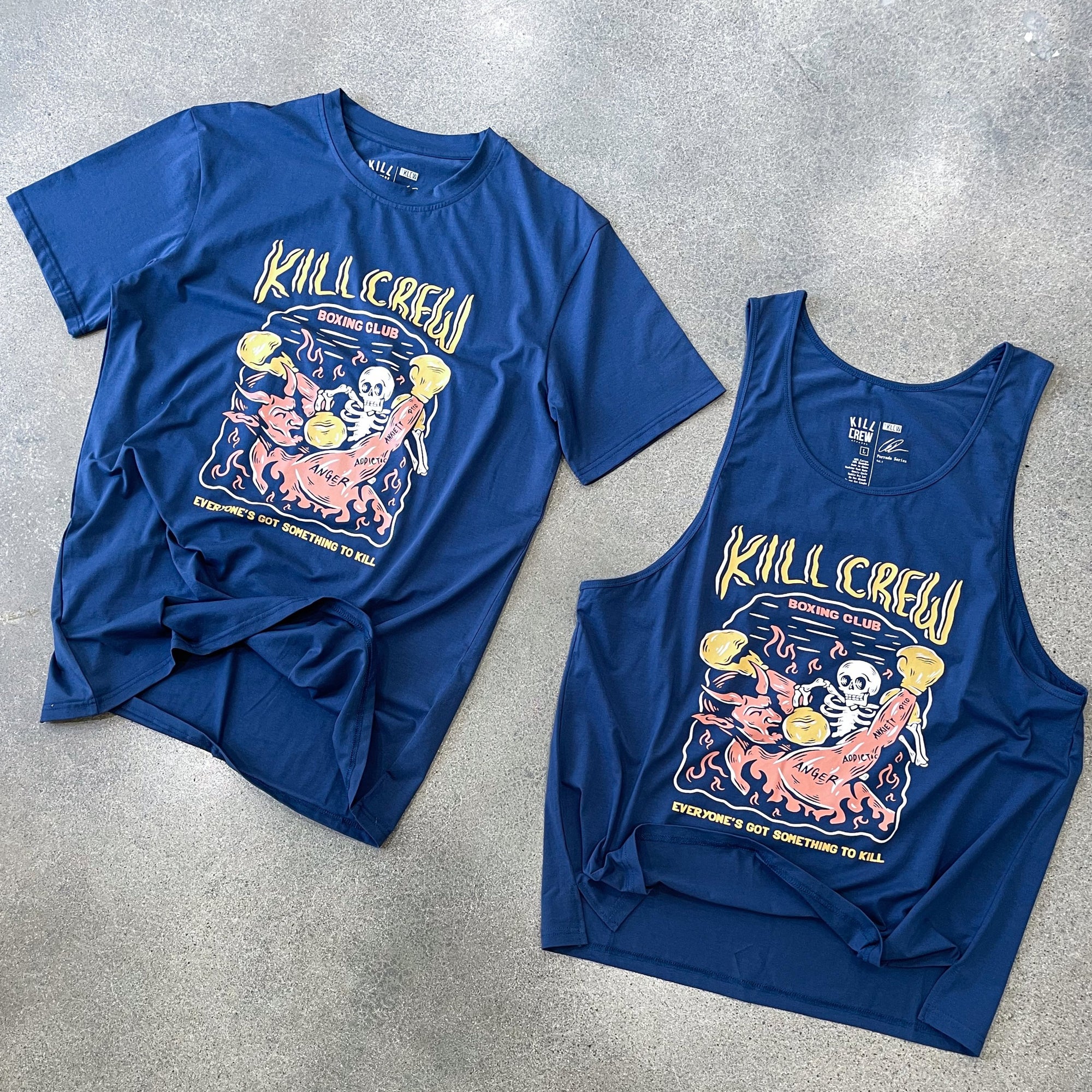 KILL CREW INNER DEMONS BOXING CLUB TANK - BLUE