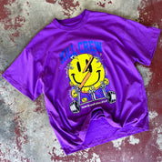 OVERSIZED "WEIGHTS LIFT US UP" T-SHIRT - PURPLE