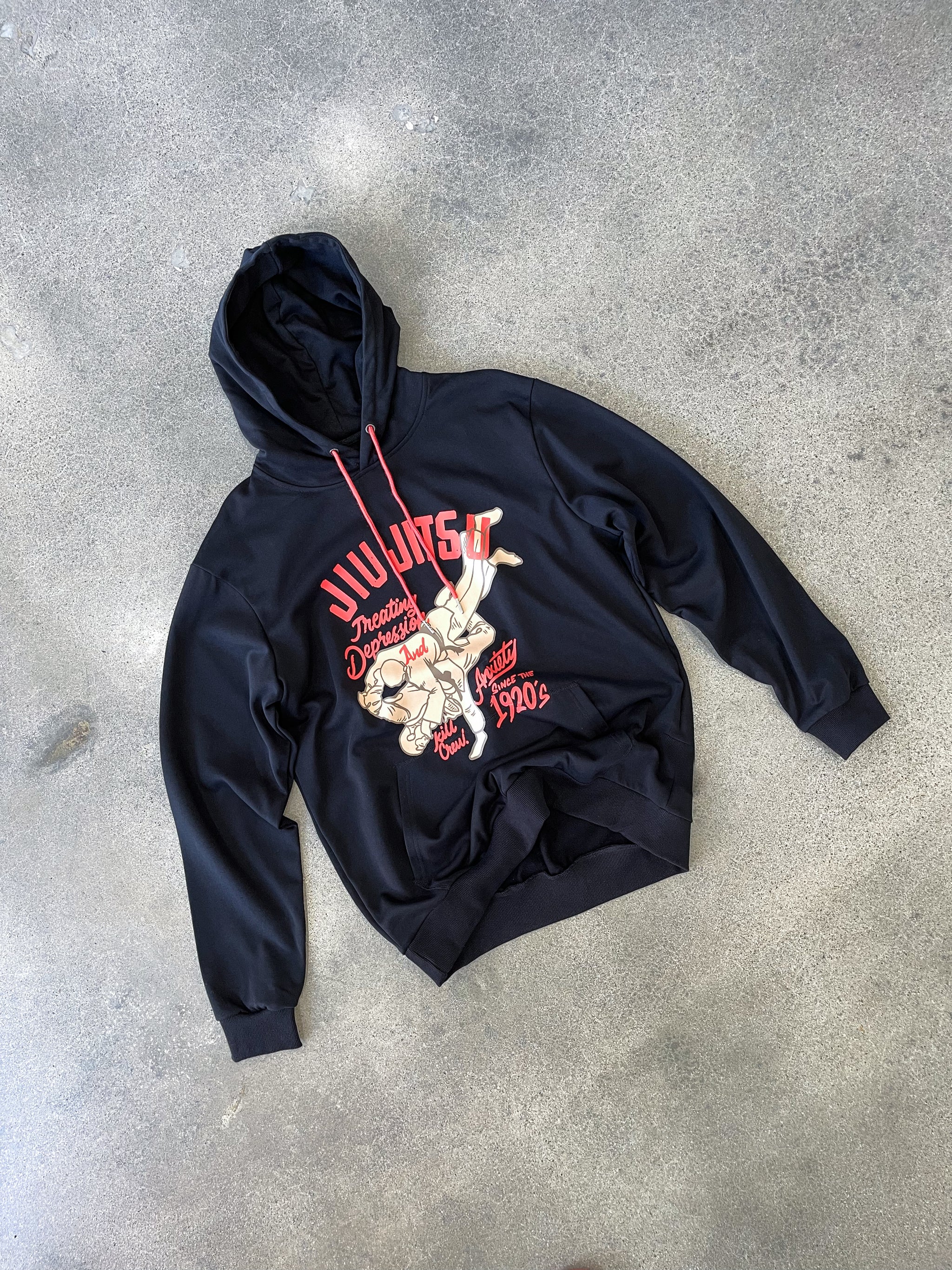 JIU JITSU DEPRESSION HOODIE BLACK – Kill Crew