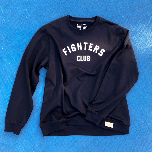 FIGHTER'S CLUB CREW NECK - BLACK