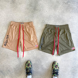 Kill Crew Embroidered Flag Shorts