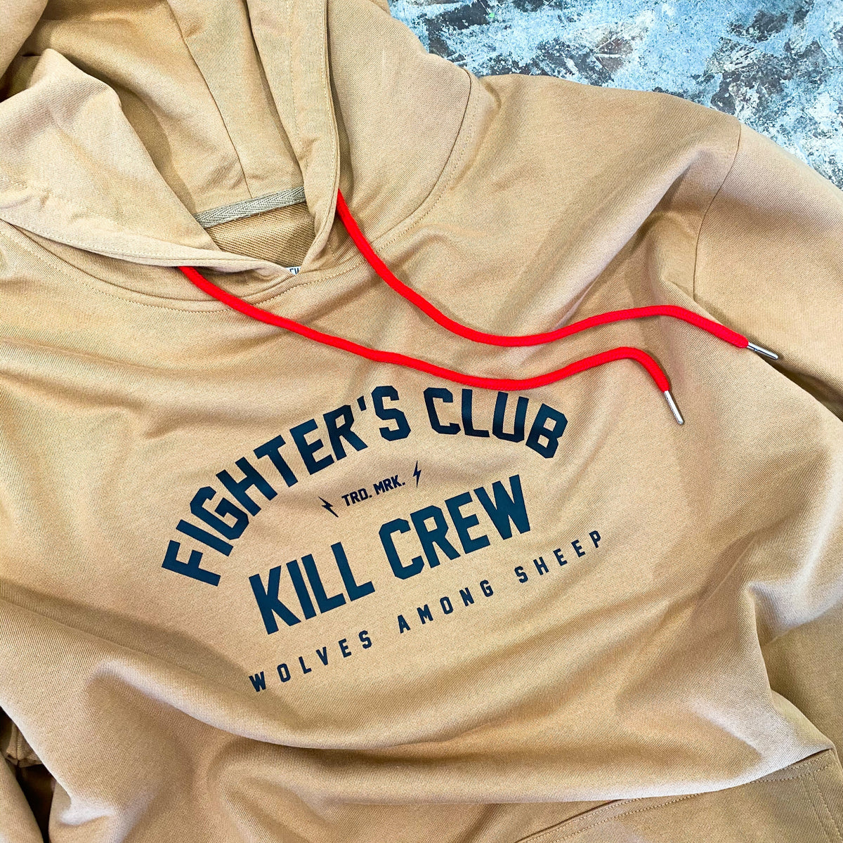 FIGHTER'S CLUB HOODIE - SAND - Kill Crew