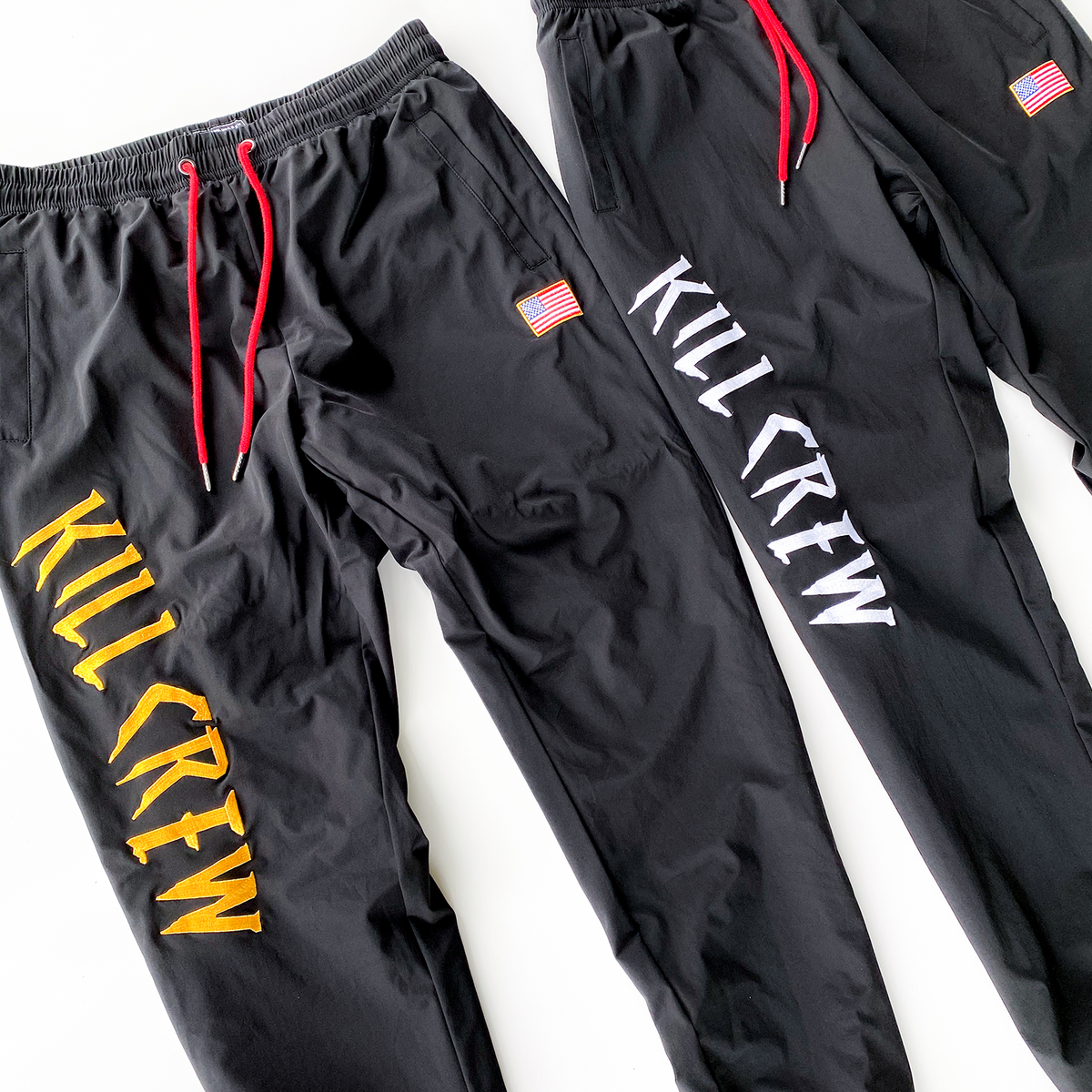 NYLON TECH PANTS - WHITE - Kill Crew