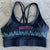 FLAME HIGH SUPPORT SPORTS BRA - BLACK / TEAL