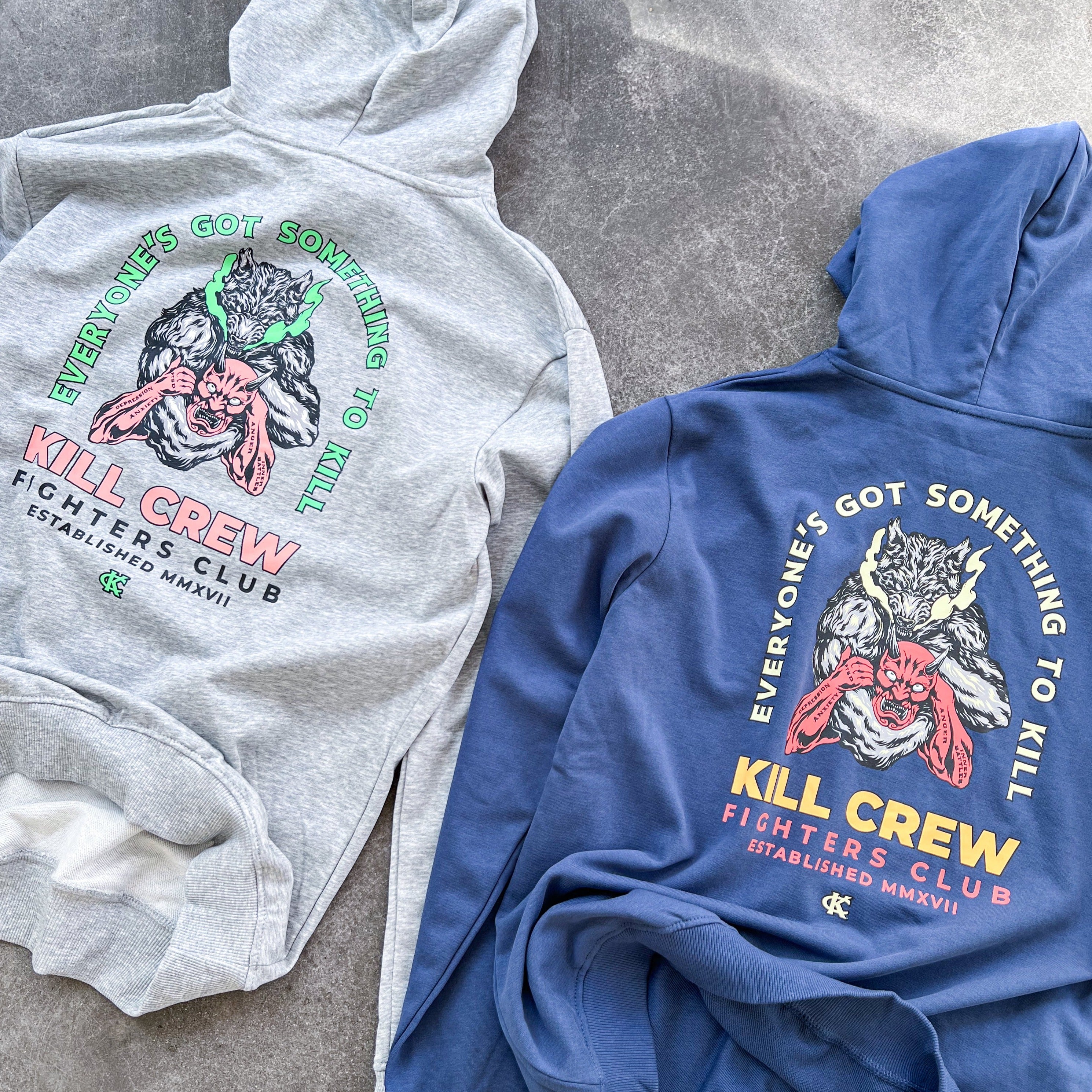 INNER DEMONS HOODIE - GREY – Kill Crew
