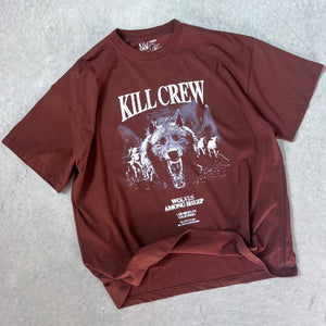 OVERSIZED MIDST OF WOLVES T-SHIRT - BROWN