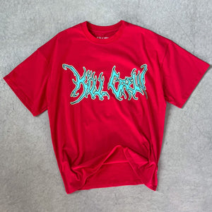 OVERSIZED WOLF T-SHIRT - RED