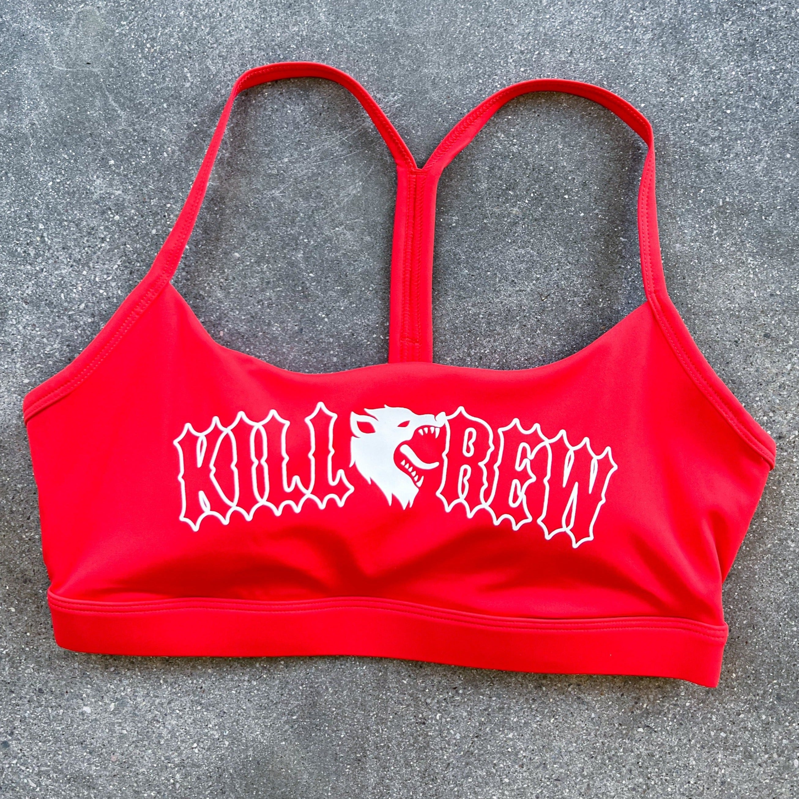 CLASSIC SPORTS BRA - BLACK / WHITE - Kill Crew