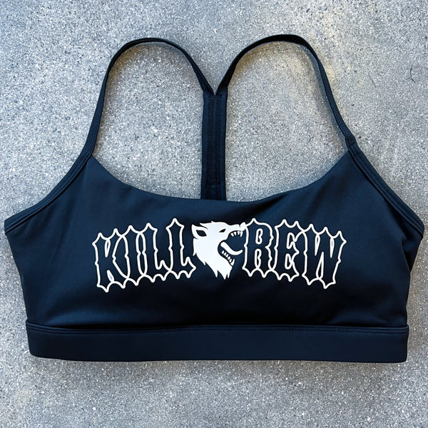 CLASSIC SPORTS BRA - BLACK / WHITE - Kill Crew