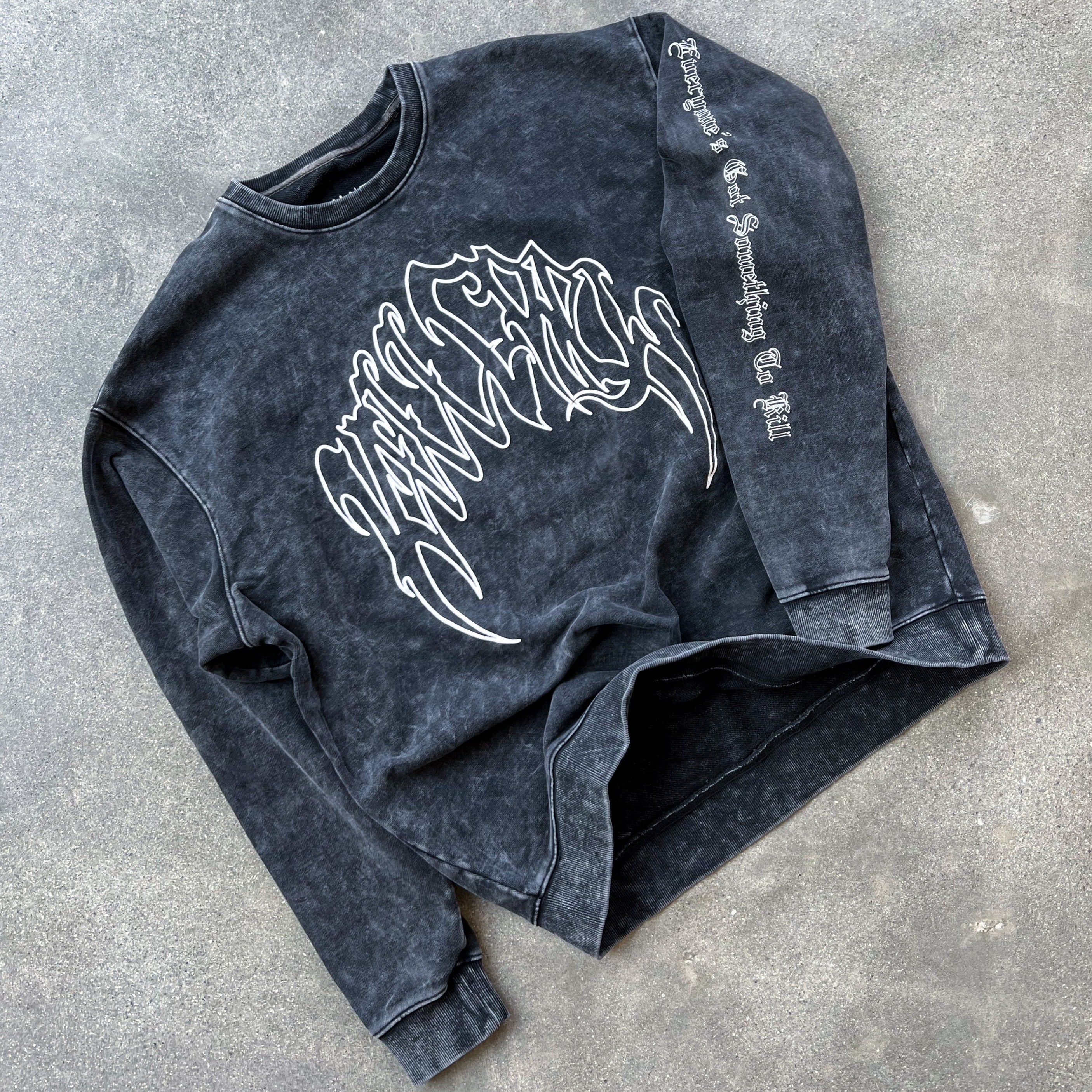 HEAVYWEIGHT LUX "CLASSIC" CREW NECK - BLACK
