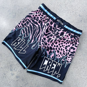 BSEM FIGHT SHORTS (RELAXED CUT) - BLUE / PINK