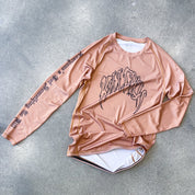 LONE WOLF RASH GUARD - BROWN