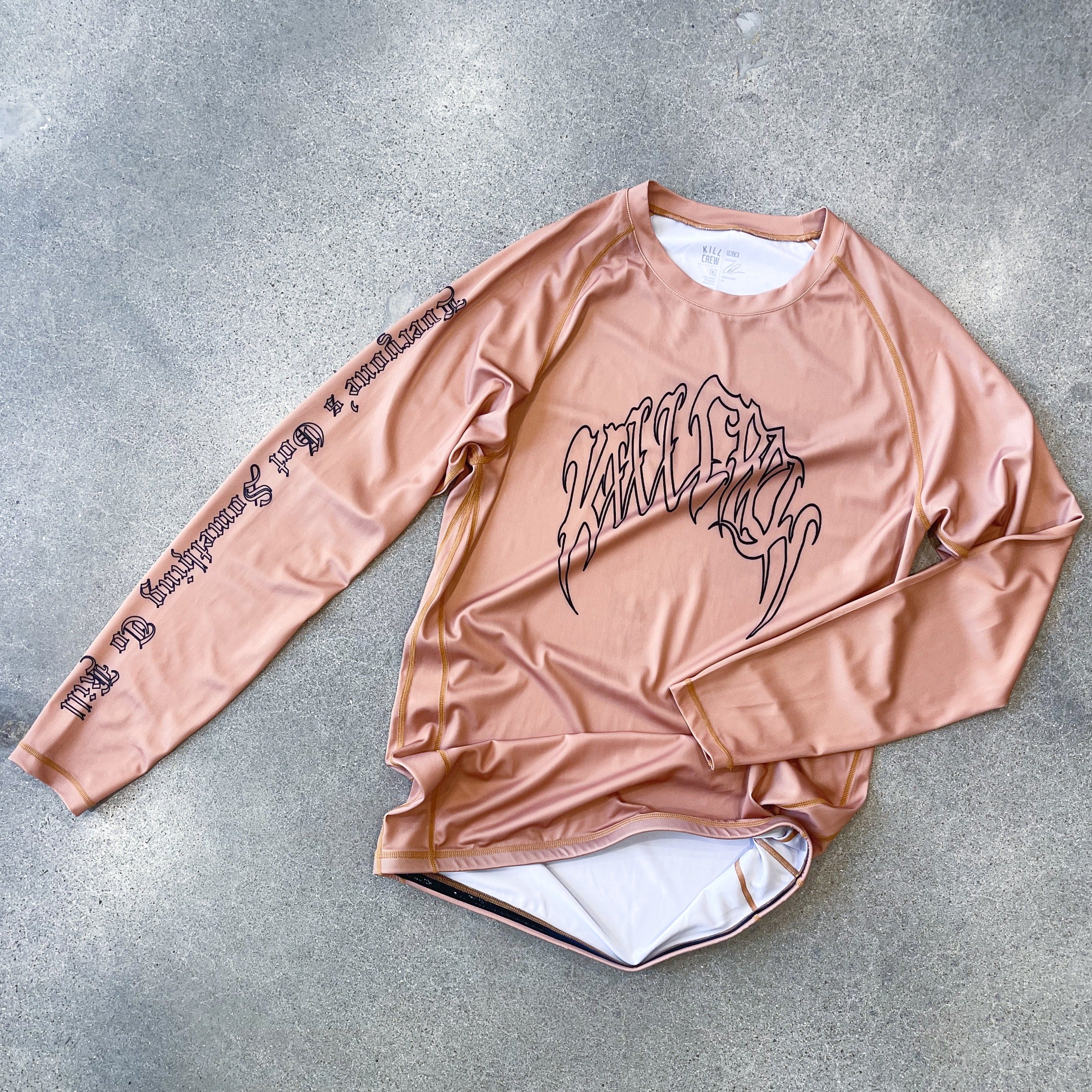 LONE WOLF RASH GUARD - BROWN
