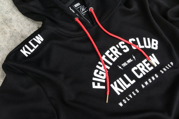 FIGHTER'S CLUB HOODIE - BLACK - Kill Crew